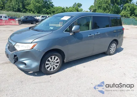 2012 Nissan Quest S из США, поврежденный, VIN JN8AE2KP7C9030807